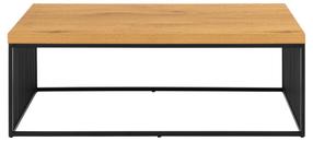 Kavos staliukas Bendt Strington, rudas/juodas, 60 cm x 120 cm x 42 cm