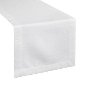 Stalo takelis stačiakampė Eliza, balta, 40 x 200 cm