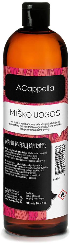 Namų kvapas Acappella Wild Berries Reed Diffuser Refill, 500 ml