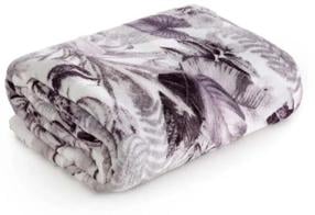 Pledas Davos K184-01, baltas/violetinis, 150 cm x 200 cm
