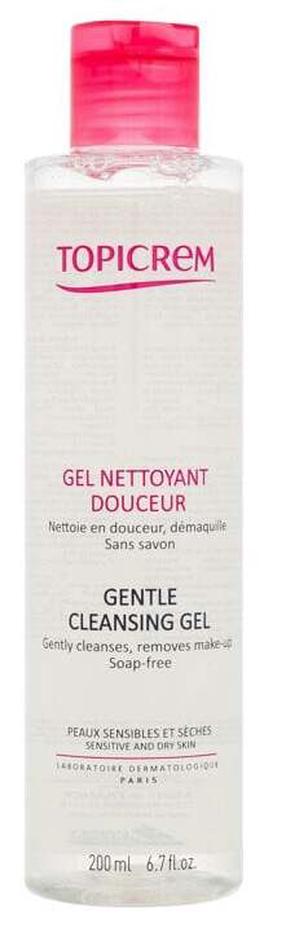 Veido prausimosi gelis Topicrem Gentle Cleansing, 200 ml