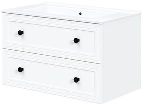 Vonios spintelė po praustuvu Toreto SU-80, balta, 45 cm x 80 cm x 46 cm