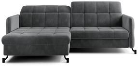 Kampinė sofa Lorelle Paros 06, tamsiai pilka, kairinė, 160 x 225 cm x 105 cm