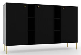 Komoda ADRK Tili, juoda, 40.8 cm x 157.7 cm x 80 cm