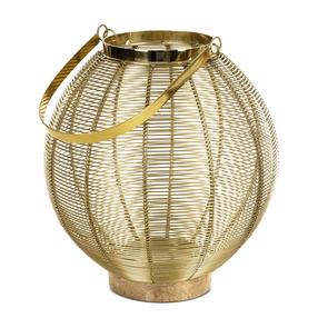 Žvakidė Mela 04, metalas, Ø 27 cm, 29 cm, aukso