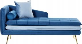 Gultas Beliani Gonesse, mėlynas, 160 cm x 79 cm x 72 cm