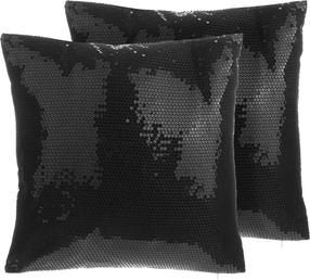 Dekoratyvinė pagalvėlė Shumee Aster, juoda, 45 cm x 45 cm, 2 vnt.