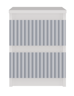 Naktinis staliukas Malwa M2 Arteso, mėlynas/baltas, 30 cm x 30 cm x 40 cm