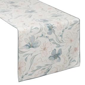 Stalo takelis stačiakampė Ines, mėlyna/smėlio, 40 x 140 cm