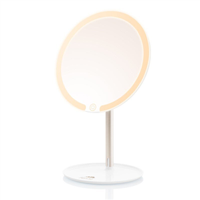 Kosmetinis veidrodis ETA Cosmetic Mirror, su apšvietimu, pastatomas, 26 cm x 30.5 cm, balta