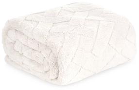 Pledas Design 91 Flano K167-07, kreminė, 170 cm x 210 cm