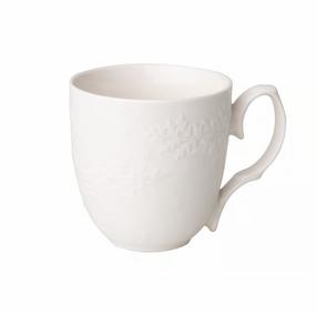 Puodelis Ambition Galactic White Leaves, balta, 0.35 l