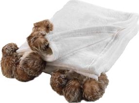 Pledas Douceur d`Interieur Snowy, rudas/baltas, 125 cm x 150 cm