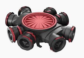 Oro paskirstymo terminalas vėdinimo sistemoms Heatpex, 90 mm