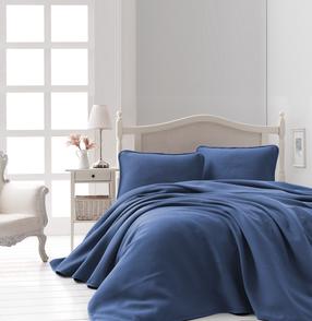 Lovatiesės komplektas Mijolnir Liv 157SHS5403, tamsiai mėlyna, 220 cm x 240 cm