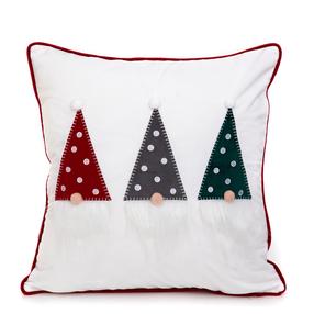 Kalėdinis dekoratyvinės pagalvėlės užvalkalas Homla Malam, balta/raudona/žalia, 45 cm x 45 cm