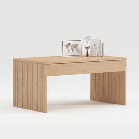 Kavos staliukas Home4you Sunny, ąžuolo, 100 cm x 60 cm x 50 cm