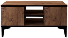 Kavos staliukas Kalune Design Cide, rudas/juodas, 90 cm x 60 cm x 45 cm