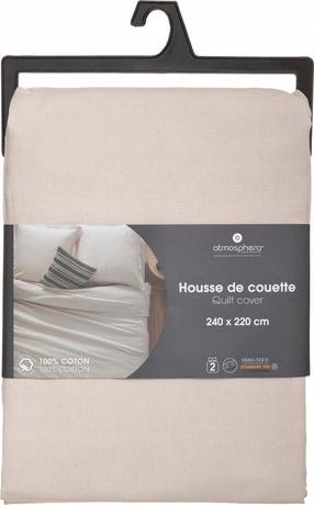Antklodės užvalkalas Atmosphera, smėlio, 220 cm x 240 cm