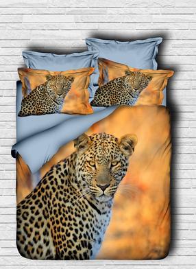 Patalynės užvalkalų komplektas Mijolnir 178PRL2032, mėlynas/rudas/oranžinis, 200 x 220 cm