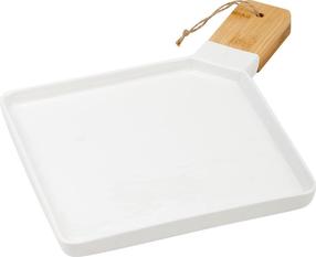 Serviravimo lėkštė Nava Terrestrial, 44.5 cm x 35 cm, balta, porcelianas