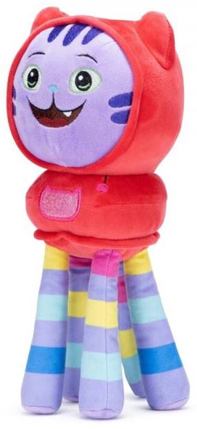 Pliušinis žaislas katė Simba Gabbys Dollhouse DJ Catnip, raudonas/violetinis