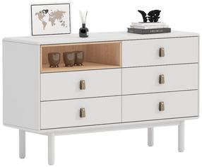 Stalčių blokai Home4you Iris 20342, balta, 120 cm x 40 cm x 75 cm