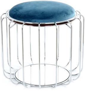 Taburetė Kayoom Comfortable 110, mėlynas/sidabro, 50 cm x 50 cm x 45 cm