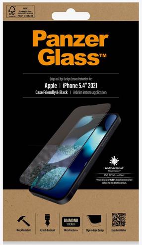 Telefono apsauginis stiklas PanzerGlass For Apple iPhone 13 mini, 5.4 "