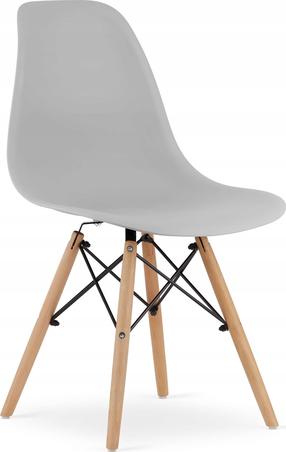 Valgomojo kėdė Leobert Osaka, medžio/pilka, 54 cm x 46 cm x 81 cm