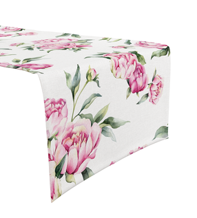 Stalo takelis stačiakampė OM01-8, balta/rožinė, 40 x 220 cm