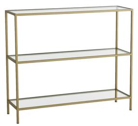 Pastatoma lentyna Kalune Design D101, skaidri/aukso, 30 cm x 100 cm x 85 cm