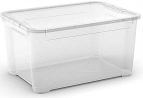 Daiktadėžė su dangčiu, daiktų saugojimo Curver T Box, 47 l, skaidri, 55.5 x 39 x 18.5 cm