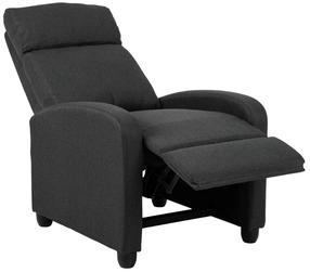 Atlošiamas krėslas Siom Malmo, juodas, 87 cm x 67 cm x 100.5 cm