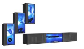 Sekcija ASM Switch XXII, grafito, 210 cm x 120 cm x 40 cm