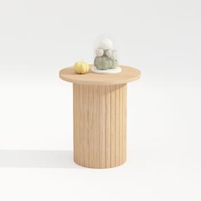 Kavos staliukas Home4you Cindy, rudas, 40 cm x 40 cm x 45 cm