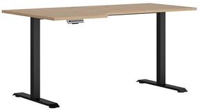 Rašomasis stalas reguliuojamo aukščio Space Office S479-BIU/160/90/B/L-DASN, ąžuolo/juoda