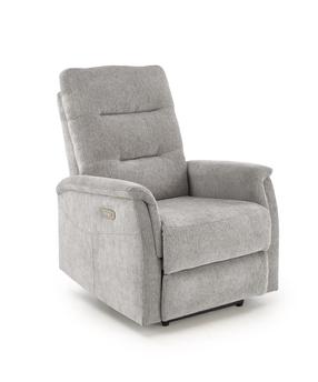 Atlošiamas krėslas Jamal Odin 15, pilkas, 90 cm x 80 cm x 105 cm