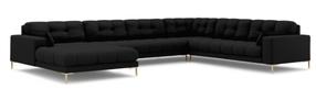 Kampinė sofa Micadoni Mamaia Structured, šviesiai pilka, dešininė, 327 x 256 cm x 75 cm