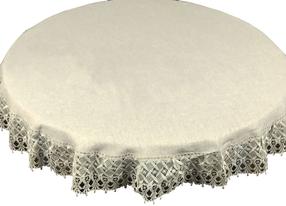 Staltiesė apvali G11-02, smėlio, 85 x 85 cm