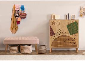 Prieškambario baldų komplektas Kalune Design Multilux 986 - 0900, vidaus, šviesiai ruda