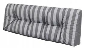 Lauko baldų pagalvė Hobbygarden Leo Long Back LEDPPP8, balta/pilka, 40 x 120 cm