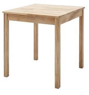 Valgomojo stalas MC Akcent Alfons, rudas, 70 cm x 70 cm x 76 cm