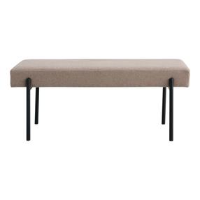 Prieškambario suoliukas House Nordic Swindon, pilkas, 100 cm x 36 cm x 42.5 cm