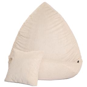 Sėdmaišis su pagalve Sako Mega Lincoln L, kreminė