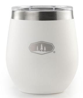 Stiklinė GSI Outdoors Glacier, plastikas/nerūdijantysis plienas/silikonas, 8.4 cm, 0.237 l, balta