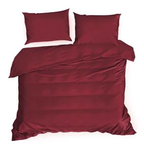 Patalynės užvalkalų komplektas Dina, bordo, 200 x 220 cm
