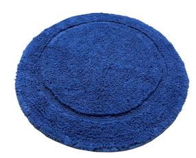 Vonios grindų kilimėlis Foutastic Wolle 510CHL1239, tamsiai mėlyna, 90 cm x 90 cm
