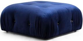 Pufas Hanah Home Bubble Velvet, mėlynas, 95 cm x 95 cm x 45 cm