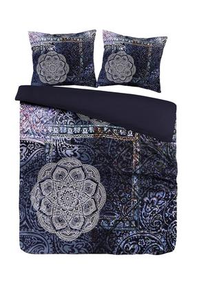 Patalynės užvalkalų komplektas Kenda Sand Medley 125, balta/smėlio/tamsiai mėlyna, 240 x 240 cm